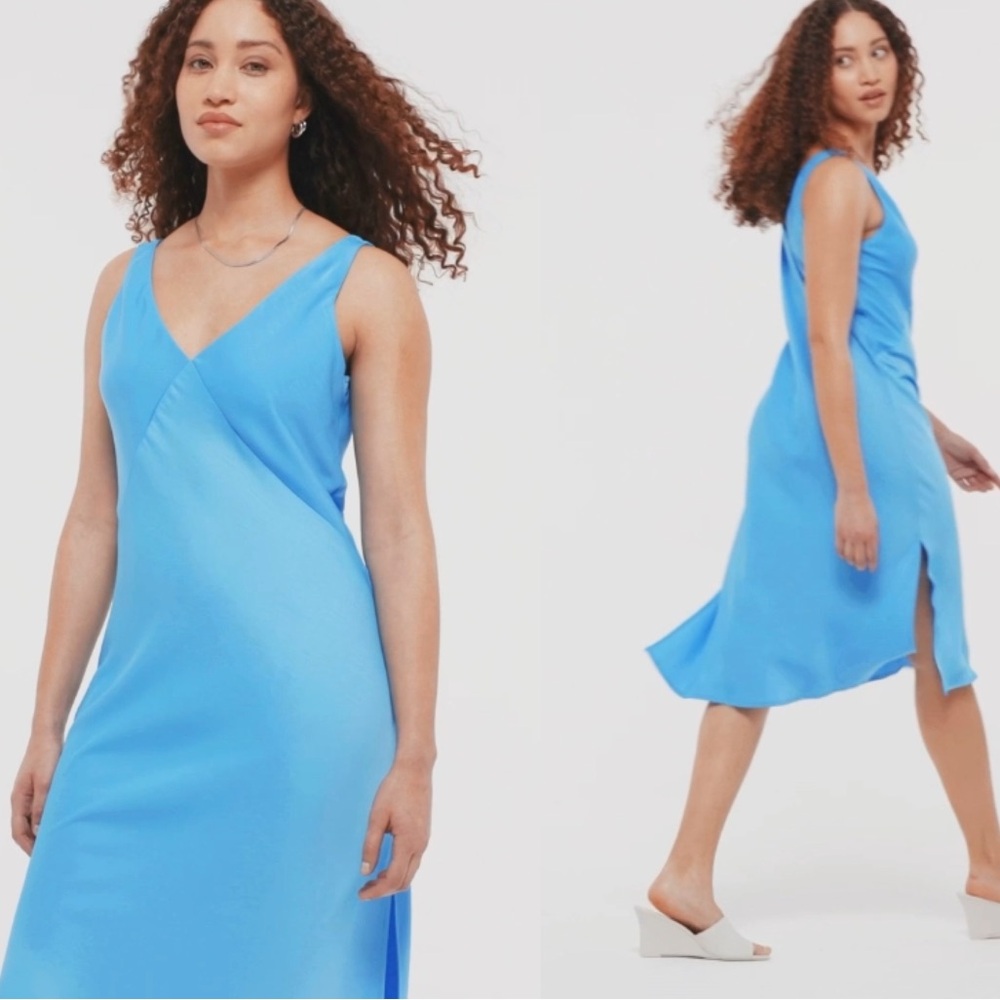a new day Vibrant Blue Midi Slip Dress